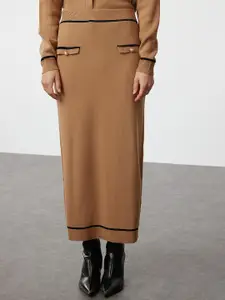 Trendyol Long Sleeves Acrylic Shirt With Skirt