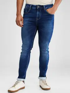 SPYKAR Men Slim Fit Low-Rise Light Fade Stretchable Jeans