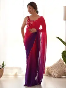 Saree mall Ombre Poly Georgette Sarees