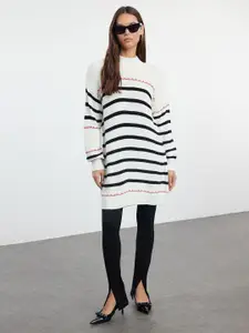 Trendyol Women Striped Longline Pullover