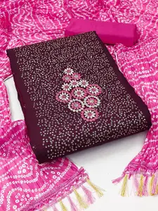 Ishin Floral Embroidered Unstitched Dress Material