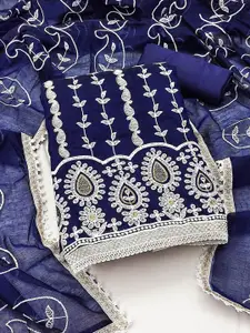 Ishin Ethnic Motifs Embroidered Unstitched Dress Material