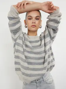 Trendyol Striped Puff Sleeve Top