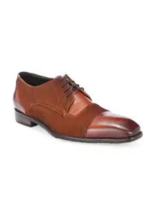 Harrykson London Men Italian Leather & Suede Formal Derby Shoes