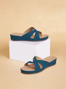 Forever Glam by Pantaloons Women Solid Open Toe Flats