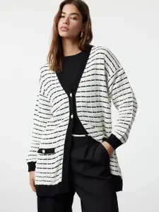 Trendyol Women Striped Longline Pullover