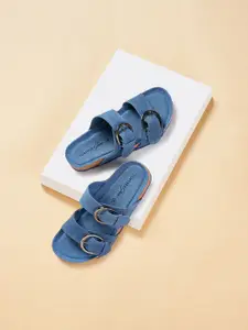 Forever Glam by Pantaloons Women Open Toe Flats with Buckles