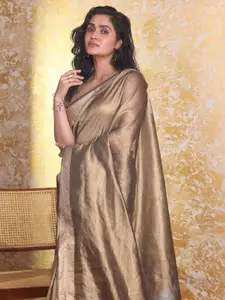 Indethnic Woven Design Zari Banarasi Saree