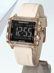 Naviforce Women Brass Embellished Dial & Straps Analogue and Digital Watch NF7101 RGBG
