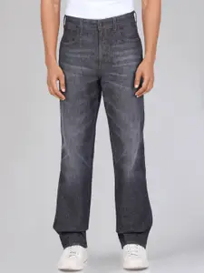 Wrangler Men Relaxed Fit Low-Rise Heavy Fade Stretchable Jeans