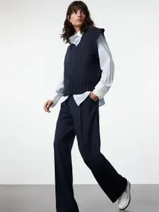 Trendyol Women Cable Knit Sweater Vest