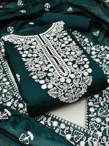 Ishin Floral Embroidered Unstitched Dress Material