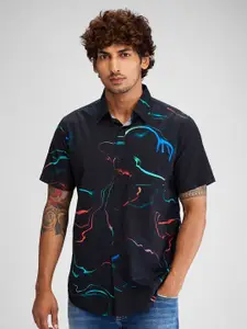 SPYKAR Men Slim Fit Opaque Printed Casual Shirt