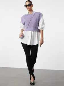 Trendyol Women Crop Sweater Vest