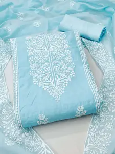 Ishin Floral Embroidered Unstitched Dress Material