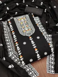 Ishin Floral Embroidered Unstitched Dress Material