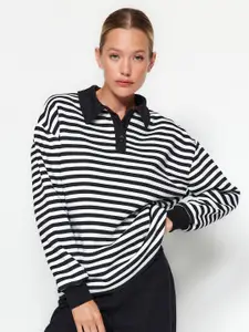 Trendyol Women Striped Sweatshirt