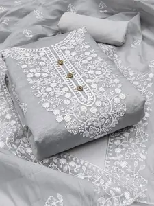 Ishin Ethnic Motifs Embroidered Thread Work Unstitched Dress Material