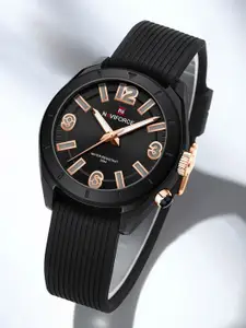 Naviforce Women Brass Dial & Straps Analogue and Digital Watch NF7103 BB