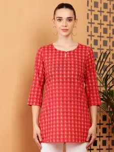 KALINI Floral Printed Pure Cotton Kurti