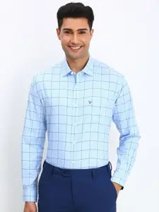 Allen Solly Men Slim Fit Opaque Checked Formal Shirt