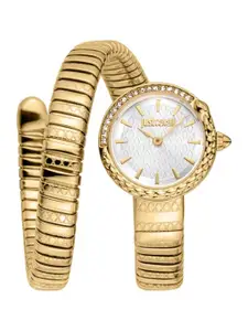 Just Cavalli Women Dial & Stainless Steel Wrap Around Straps Analogue Watch JC1L301M0025