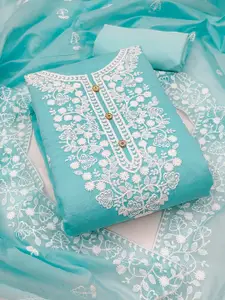 Ishin Embroidered Zari Unstitched Dress Material