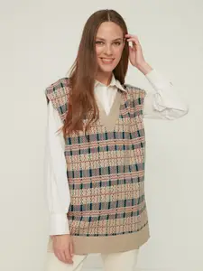 Trendyol Women Printed Sweater Vest