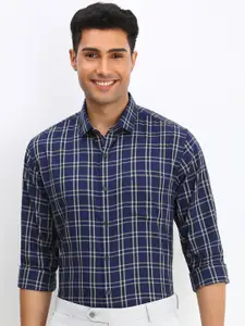 Allen Solly Men Slim Fit Opaque Checked Formal Shirt