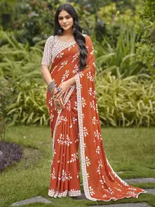 Saree mall Floral Printed Designer Bagh Sarees
