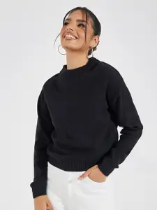 Styli Women Short Length Regular Fit High Neck Sweater