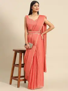 KALINI Embellished Solid Party Wear Saree