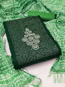 Ishin Ethnic Motifs Embroidered Sequinned Unstitched Dress Material