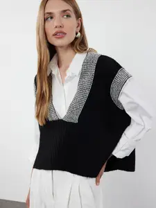Trendyol Women Crop Sweater Vest