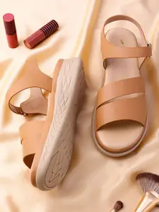 TRASE Women Open Toe Flats