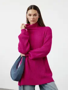 Trendyol Women Striped Longline Pullover