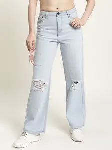 Bene Kleed Women Classic Relaxed Fit Slash Knee Jeans