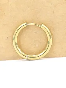 VAGHBHATT Gold Plated Antique Circular Hoop Earrings