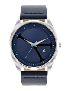 Fastrack Women Brass Dial & Leather Wrap Around Straps Analogue Watch 3273SL03