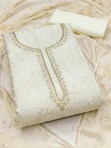 ASISA Floral Embroidered Sequinned Unstitched Dress Material