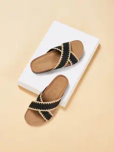 Forever Glam by Pantaloons Women Embellished Open Toe Flats