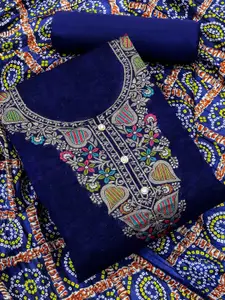 Ishin Ethnic Motifs Woven Design Unstitched Dress Material