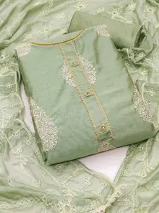 Ishin Ethnic Motifs Embroidered ZariUnstitched Dress Material