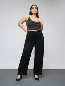 FREAKINS Women Straight Fit Cotton High-Rise Jeans