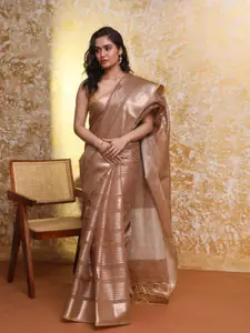 Indethnic Woven Design Zari Banarasi Saree