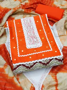 Ishin Floral Printed Pure Cotton Unstitched Dress Material