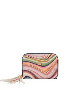 Accessorize Women Swirl Print Tassle Purse