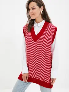 Trendyol Women Striped Sweater Vest