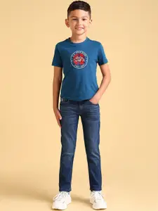 U.S. Polo Assn. Kids Boys Prince Slim Fit Light Fade Jeans