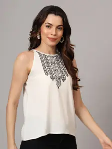 Anouk Rustic Embellished Embroidered Top